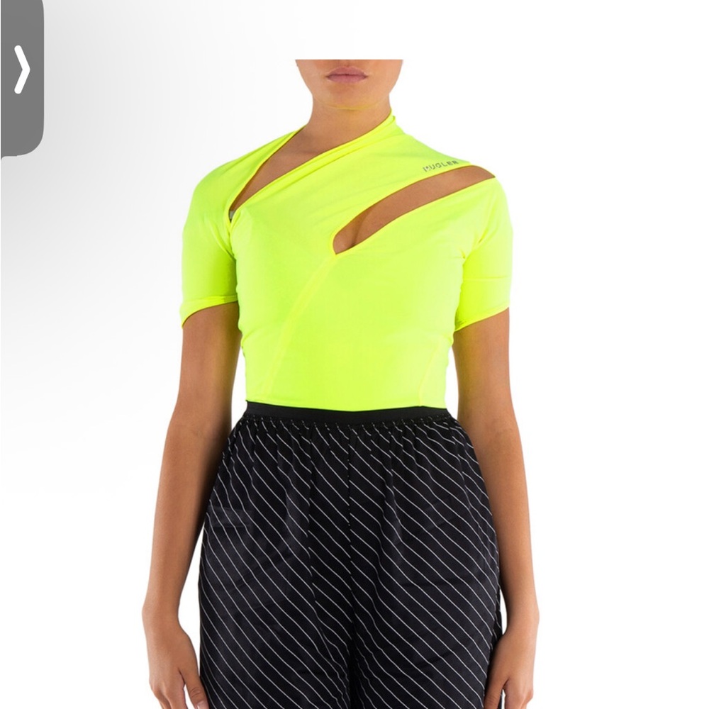 Thierry Mugler Vibrant Yellow Bodysuit size 36 US S